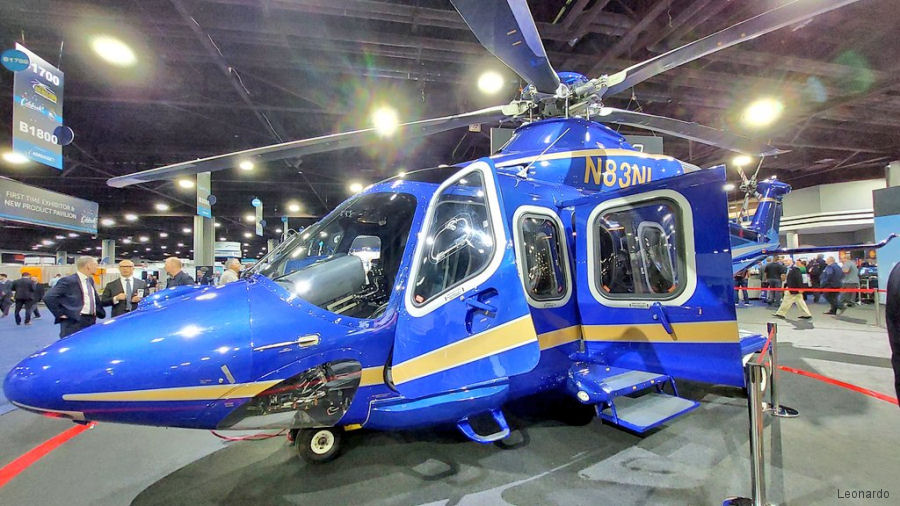 Helicopter AgustaWestland AW139 Serial 41356 Register N83ML N83NL 9M-YPG N157MM used by YTL ,AgustaWestland Philadelphia (AgustaWestland USA). Built 2013. Aircraft history and location