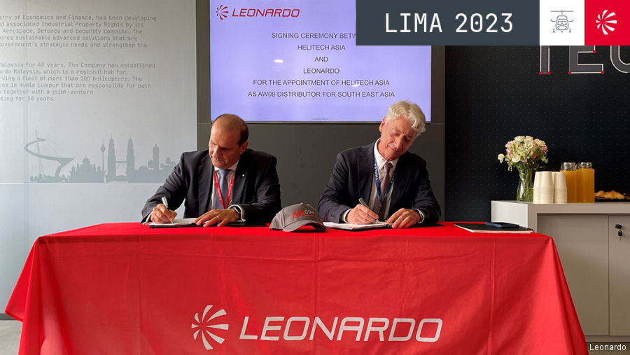 Helitech Asia New Distributor for Leonardo AW09