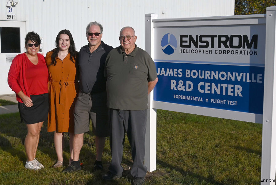 Enstrom R&D Building Honors Jim Bournonville