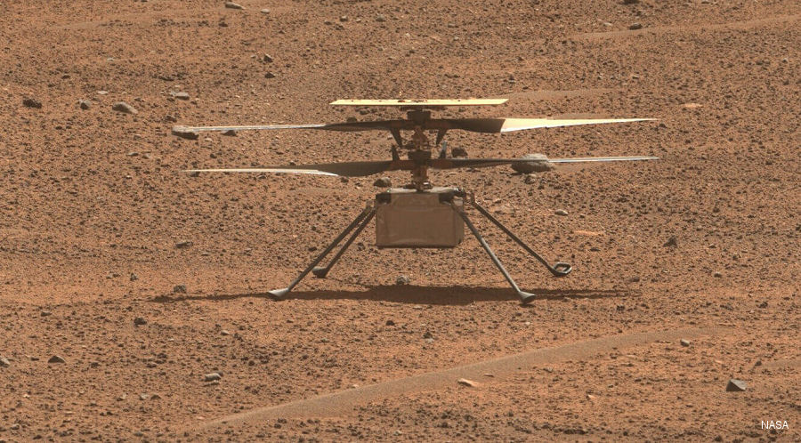 NASA’s Ingenuity Mars Helicopter Completes its 54th flight