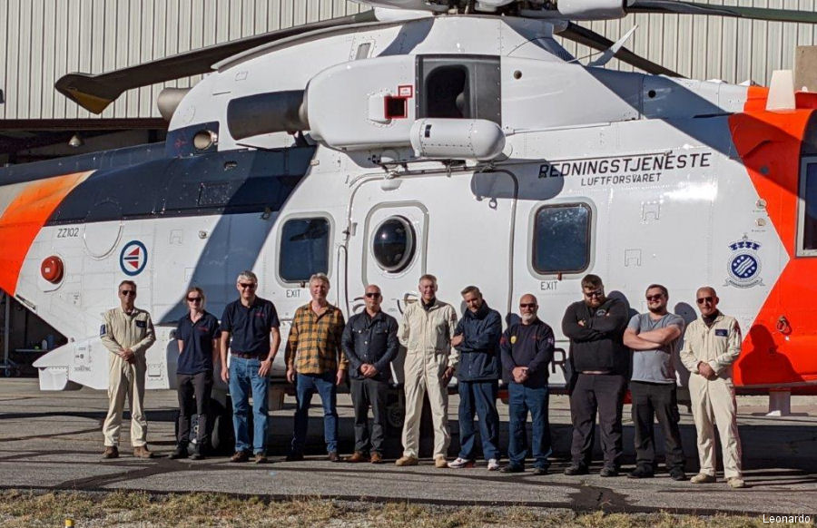 AW101 in North Atlantic Crossing