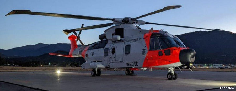 AW101 in North Atlantic Crossing
