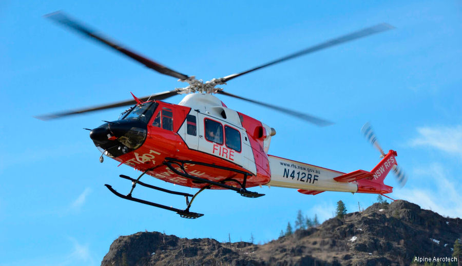 Alpine Completed Bell 412 for NSW Rural Firefighters