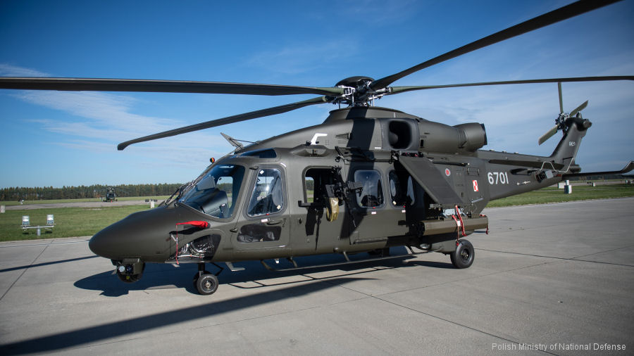 helicopter news October 2023 Poland Received First AW149 Helicopters