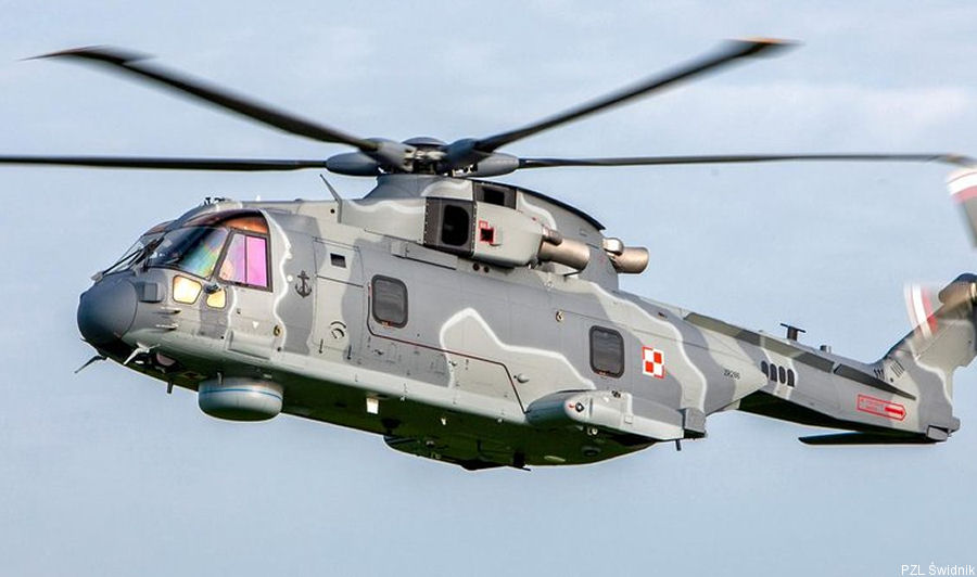 helicopter news August 2023 Poland Receives First AW101, Negotiating 22 More