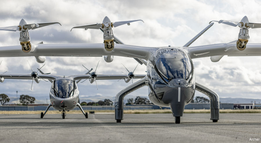 Roll-Out of First Archer Midnight eVTOL