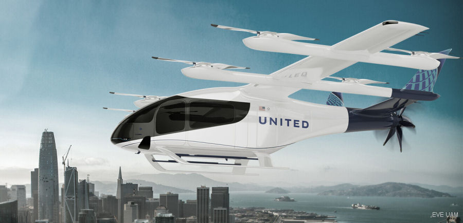 United and Eve Air Mobility in San Francisco