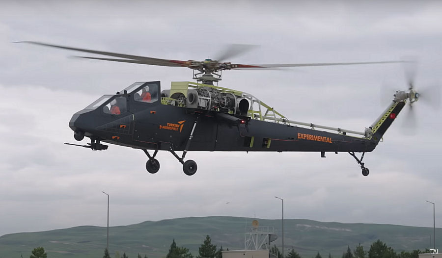 Turkish T929 Heavy Attack Helicopter First Flight