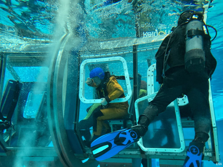 Helicopter Underwater Escape Training for ESA