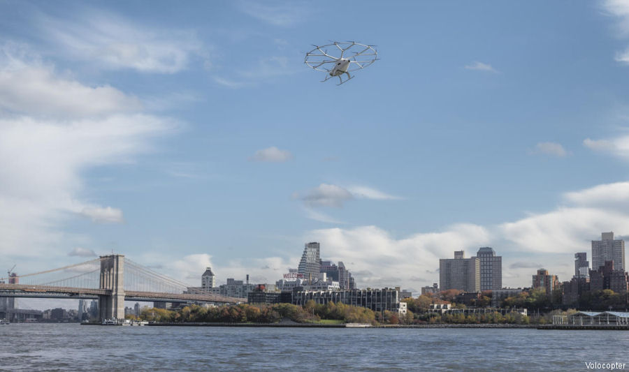 Volocopter First Flight in New York City