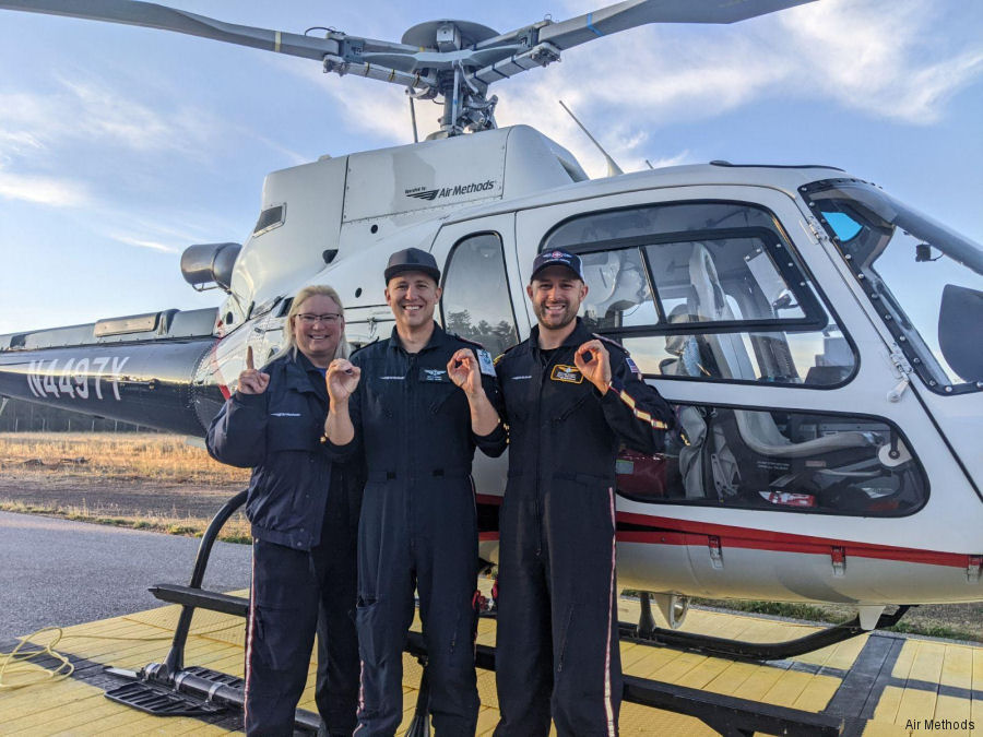 Air Idaho Rescue West Yellowstone Base 1,000th Patient