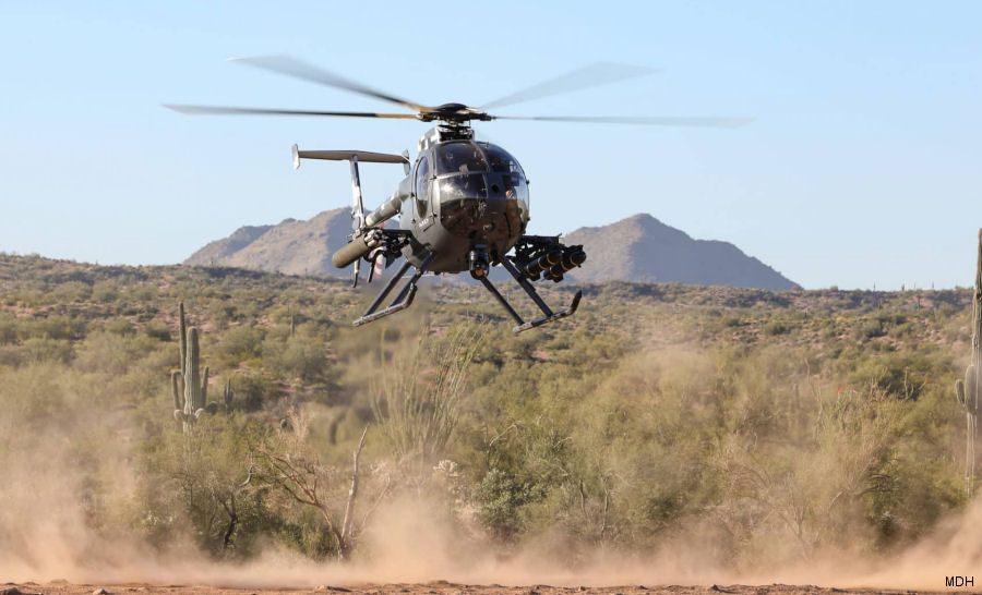 MD Helicopters  TH/AH530 at the Army Aviation Summit 2024