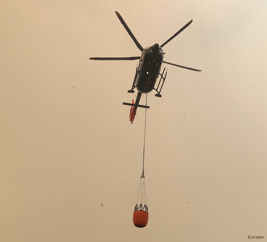 Ecocopter+Helisul H145 Fighting Forest Fires in Bolivia