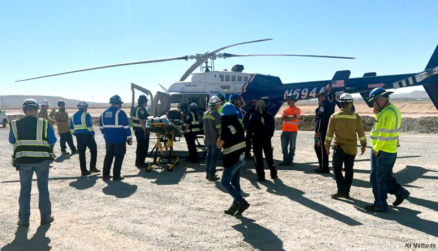 Air Ambulance Training at California’s Rio Tinto Mine