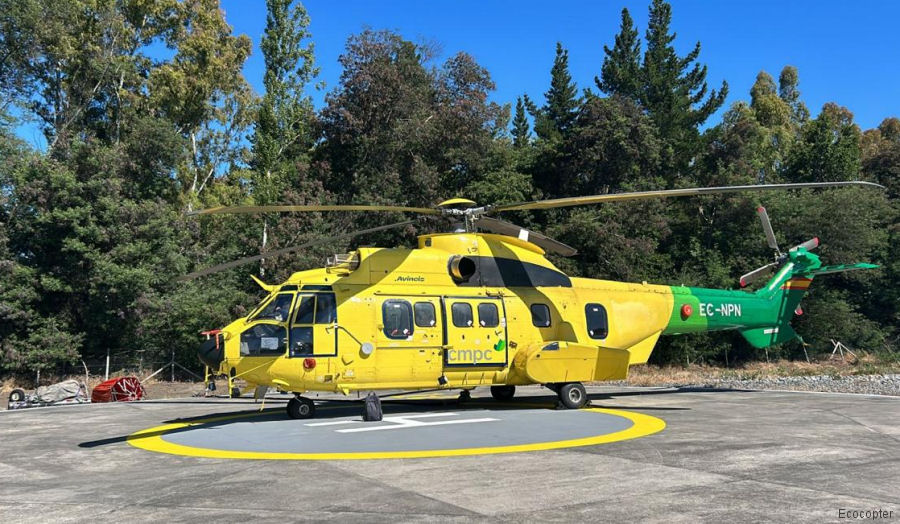 helicopter news January 2024 Firefighting Helicopters Arriving in Chile