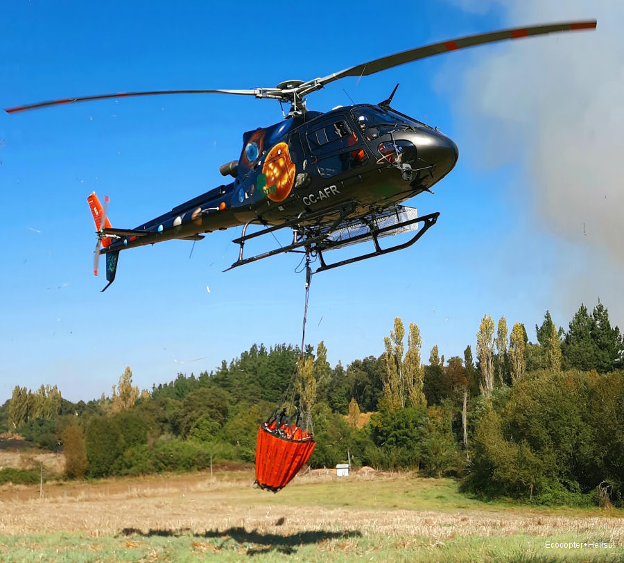 Ecocopter+Helisul Deploy H125s for Chilean Forest Fire Season