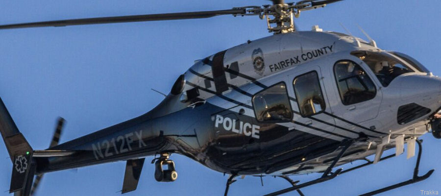 TrakkaBeam Searchlight for Fairfax County Police Helicopters