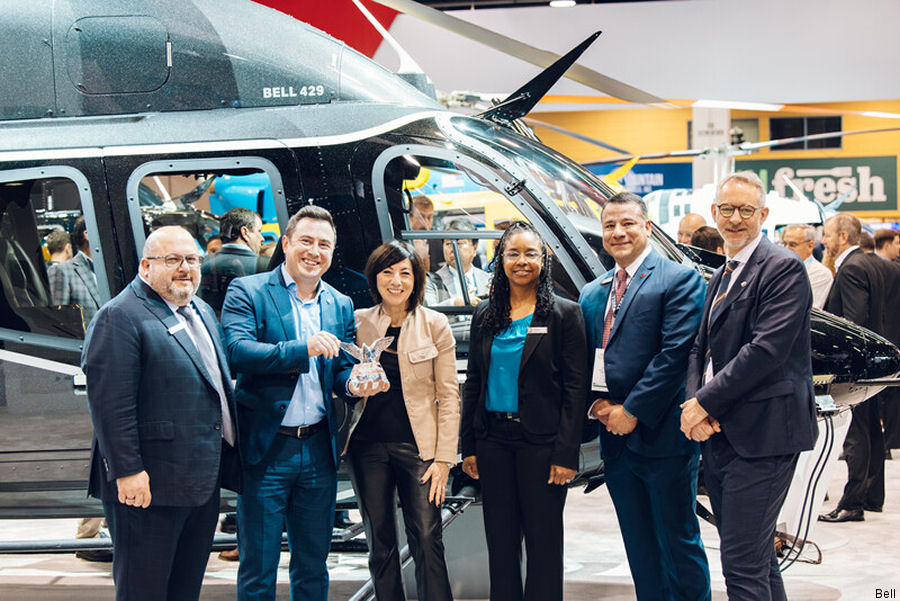 Delivery of 500th Bell 429 Helicopter