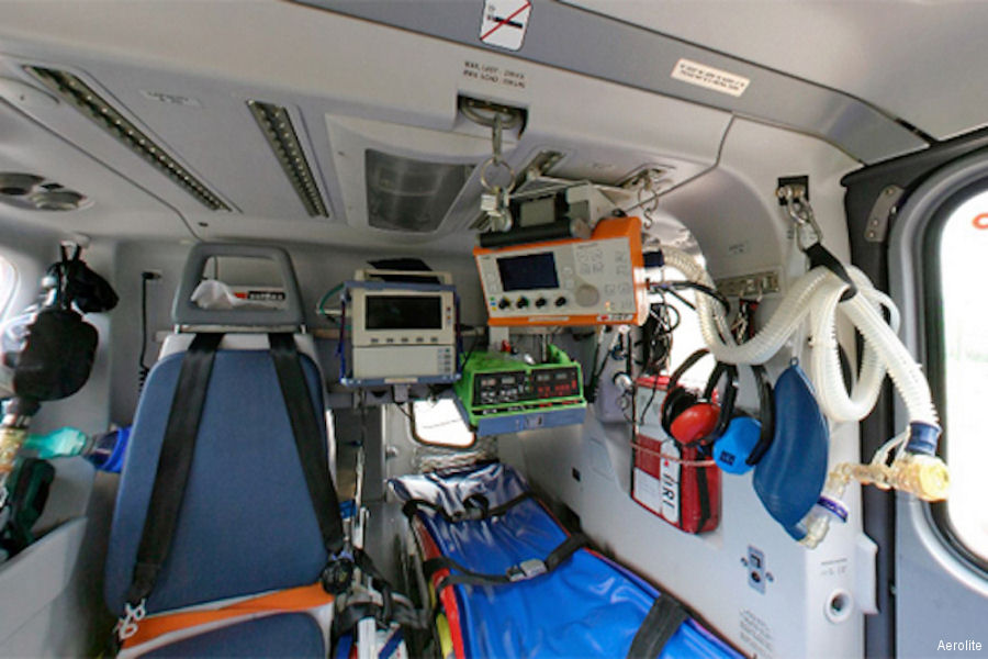 FAA Approval for Aerolite Medical Interior on H135 T3H/P3H