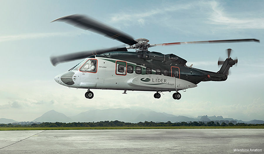 Milestone Leased S-92 to Líder Aviação