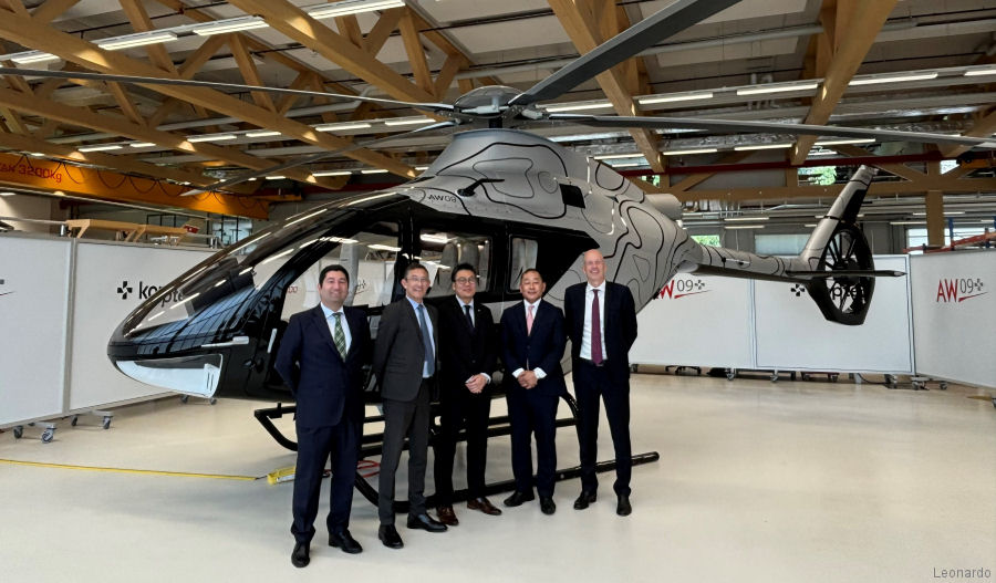 Aero Facility Named Leonardo AW09 Distributor in Japan