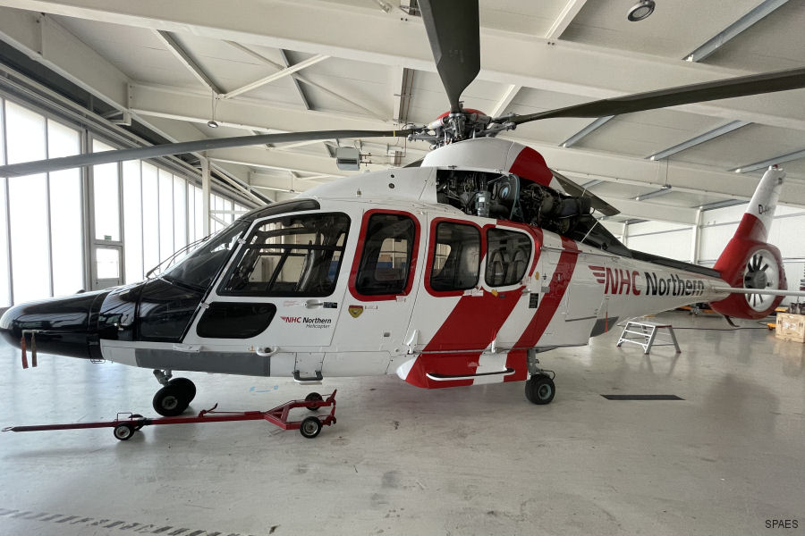 Handle for Life Raft in Airbus H155 Helicopter