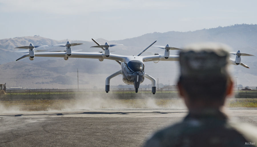 Archer Delivers First Midnight eVTOL to US Air Force