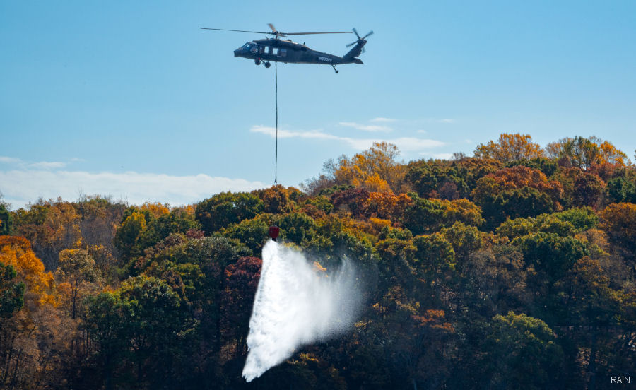 Rain Autonomous Black Hawk Firefighter Demonstration