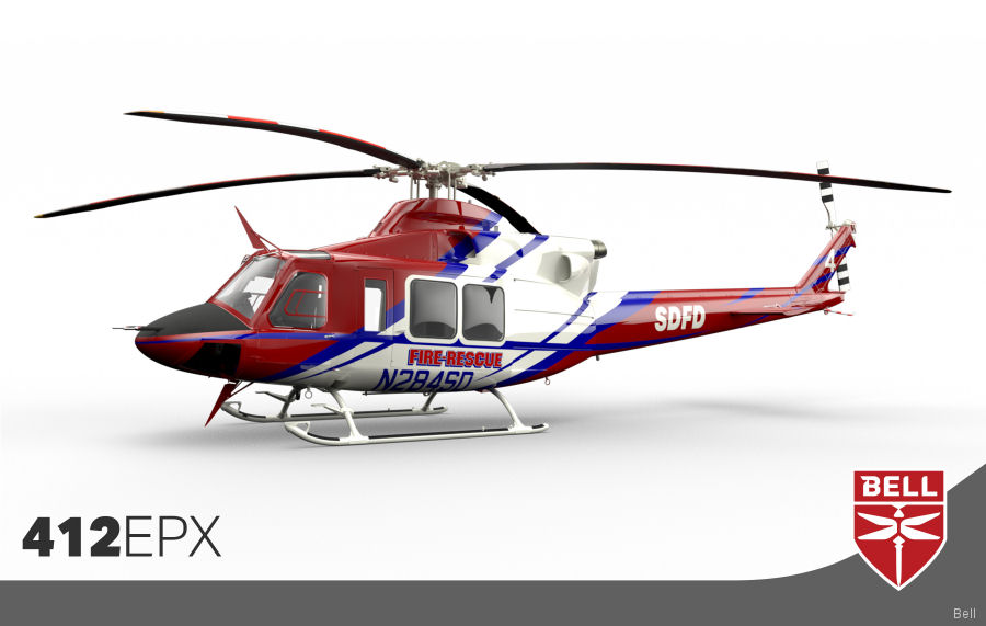 San Diego Firefighters Adds Bell 412EPX Helicopter