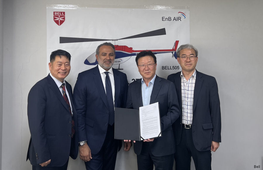 First Commercial Bell 505 in South Korea Goes to EnB Air