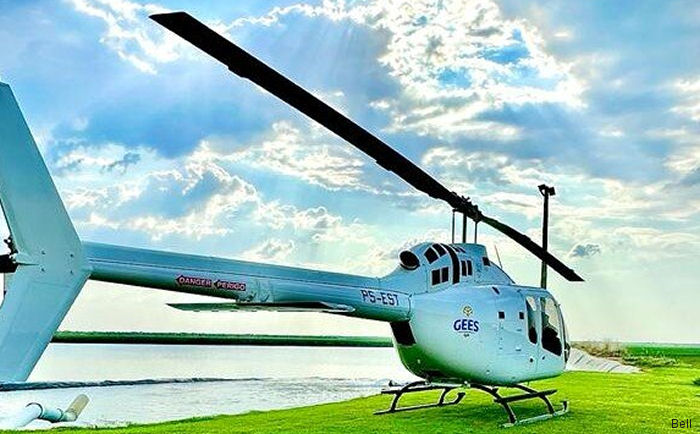 Crop Inspection with Bell 505 Helicopter