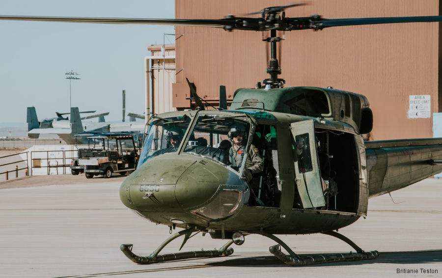 helicopter news April 2024 A USAF UH-1N Helicopter Reaches 55 Years of Service