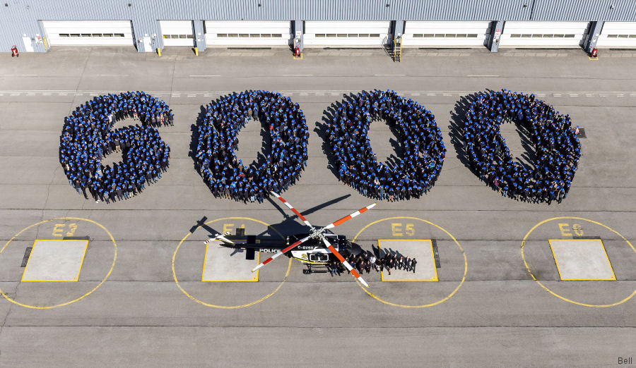 Bell Canada Celebrates its 6,000th Commercial Aircraft