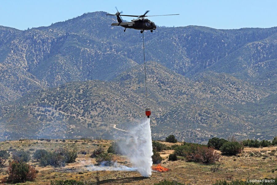 Autonomous Black Hawk Firefighter Demonstration in California