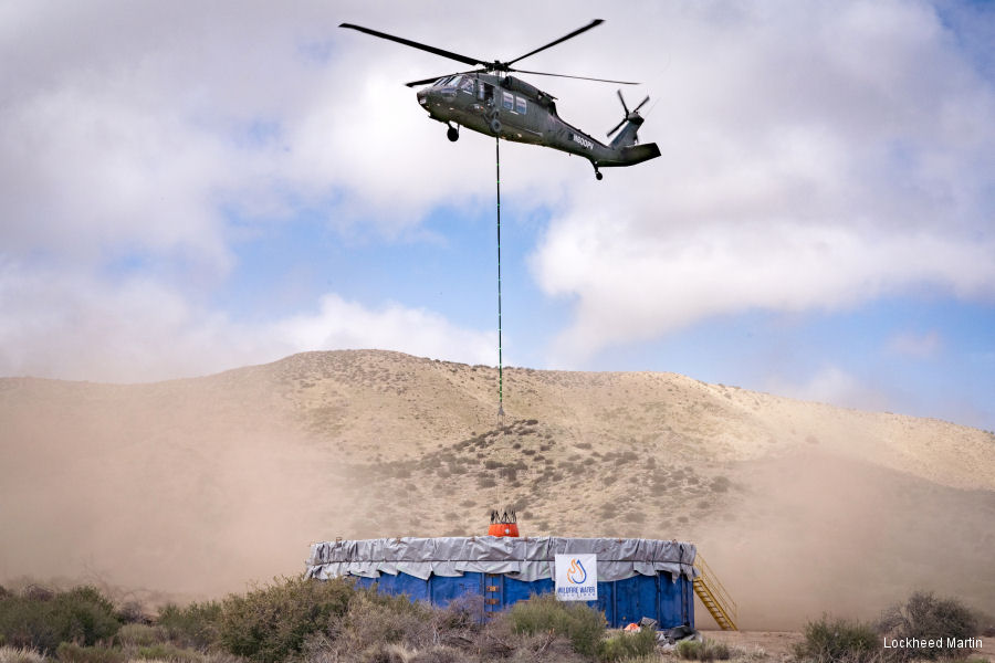 Autonomous Black Hawk Firefighter Demonstration in California