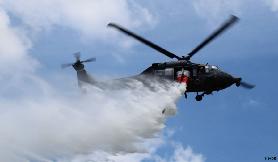 Flight Test of Recoil’s Internal Firefighting Tank for Black Hawk