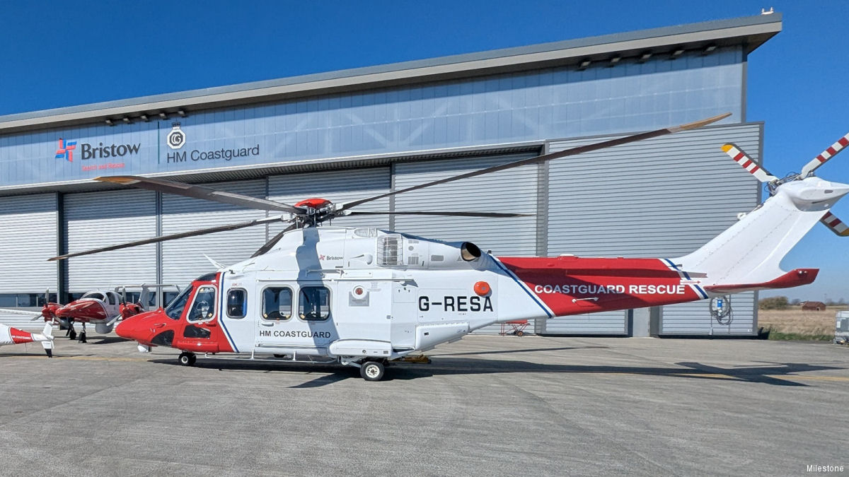 Bristow Receives Two More AW139s for the HM Coastguard
