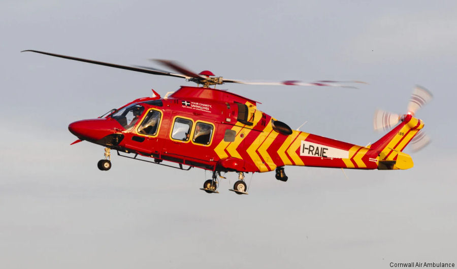 Cornwall Air Ambulance Received Second AW169 Helicopter