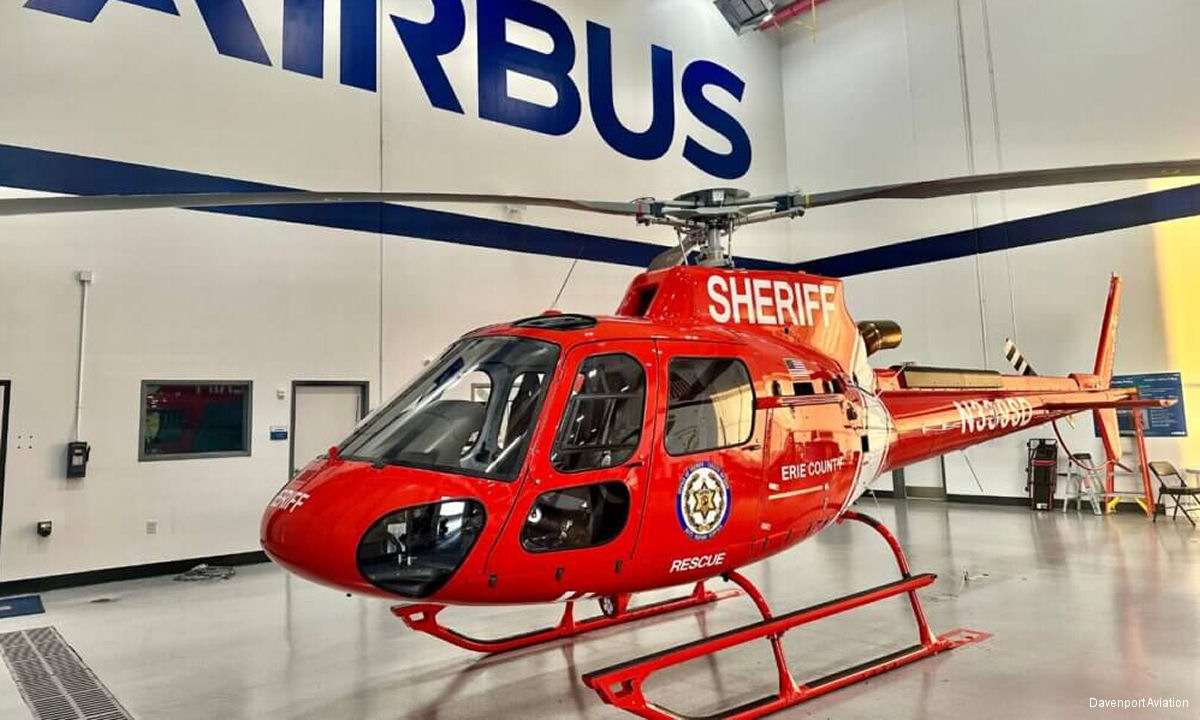 Erie County Sheriff’s Office Receives New H125 Helicopter