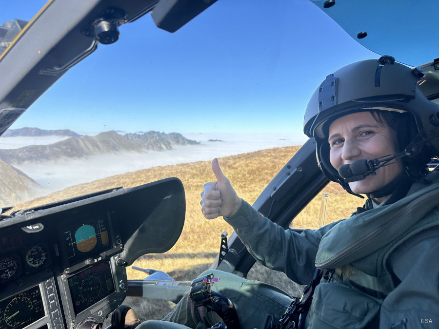 Helicopter Training for ESA Astronauts in Germany