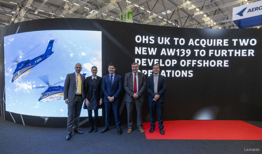 OHS Orders More AW139 Helicopters for Aberdeen