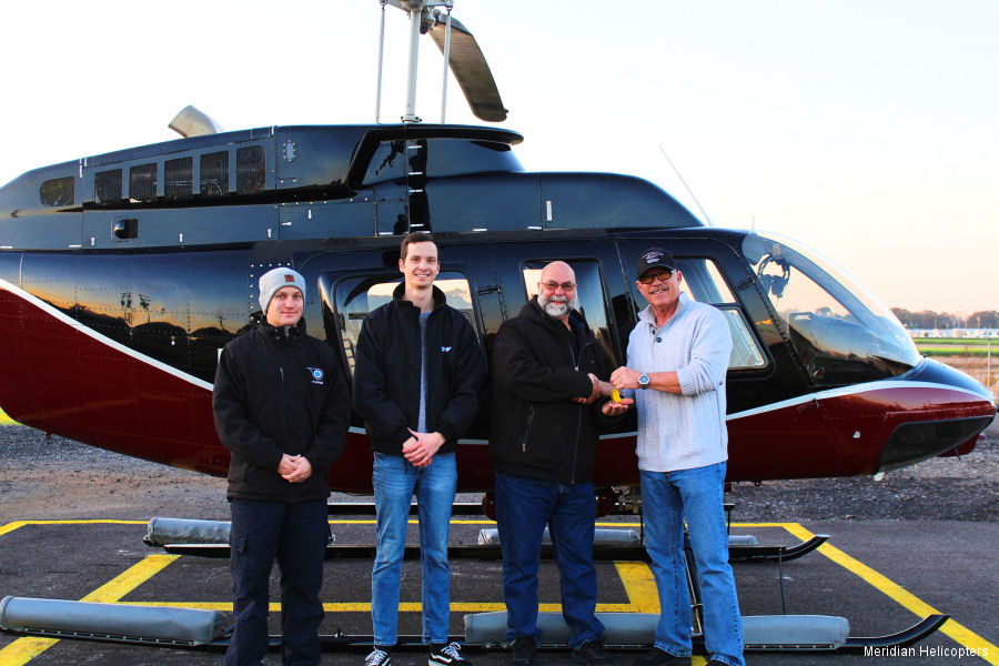 Meridian Delivers Fully Refurbished Bell 206L4 to FlyNYON