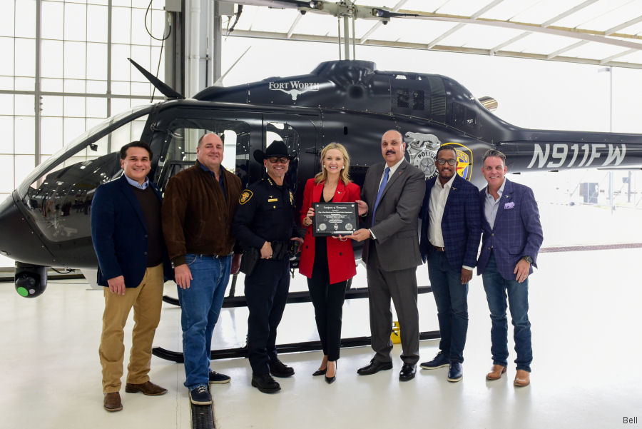 Second Bell 505 Delivered to the Fort Worth Police Department