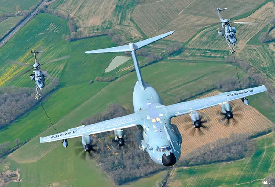 A400M Air Refueling H225M Helicopters
