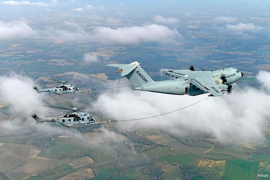 A400M Air Refueling H225M Helicopters
