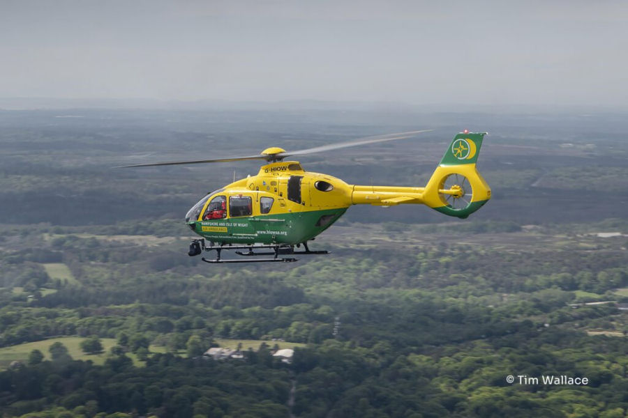 Babcock Renews with Hampshire and Isle of Wight Air Ambulance