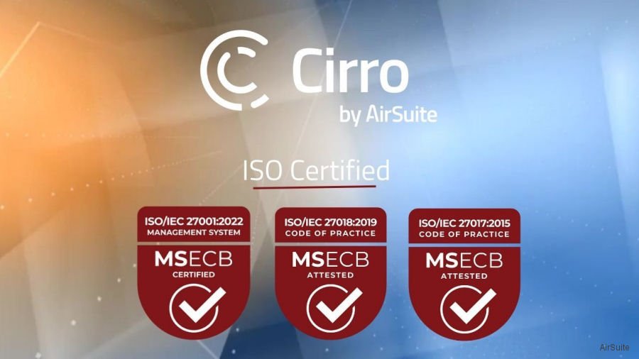AirSuite Achieves ISO 27001:2022 Certification