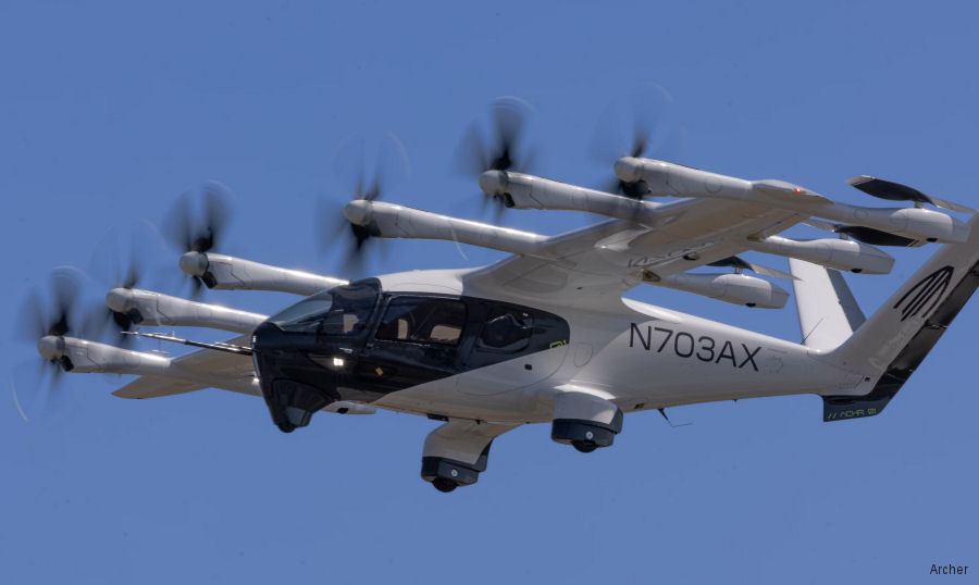 Archer’s Midnight eVTOL Longest Piloted Flight Yet