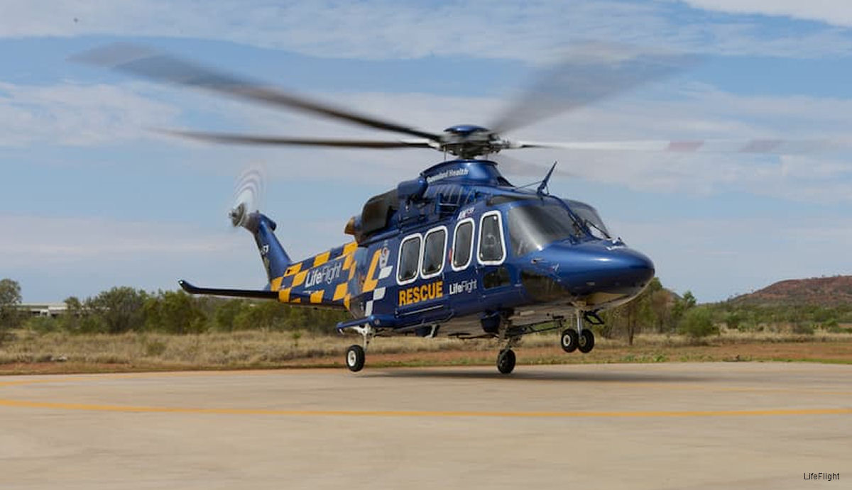 LifeFlight AW139 Delivered for Upcoming Mount Isa Joint Base