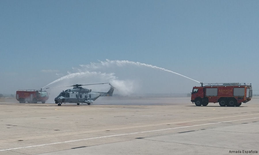 First Two Spanish Navy NH90 Transport Helicopters Arrive at Rota